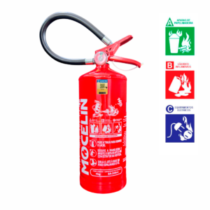 Extintor Industrial PQS ABC 4kg | Certificado INMETRO | Classes A, B e C