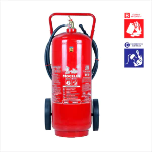 Extintor Industrial PQS BC 50kg Sobre Rodas | Certificado INMETRO | Classes B e C
